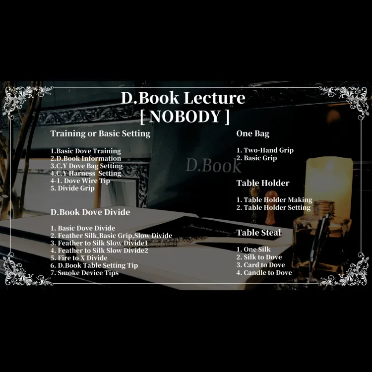 Dove Book Lecture ( Nobody ) by C.Y